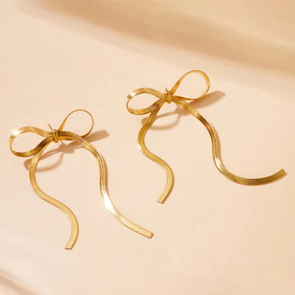 Bow Drop Earrings