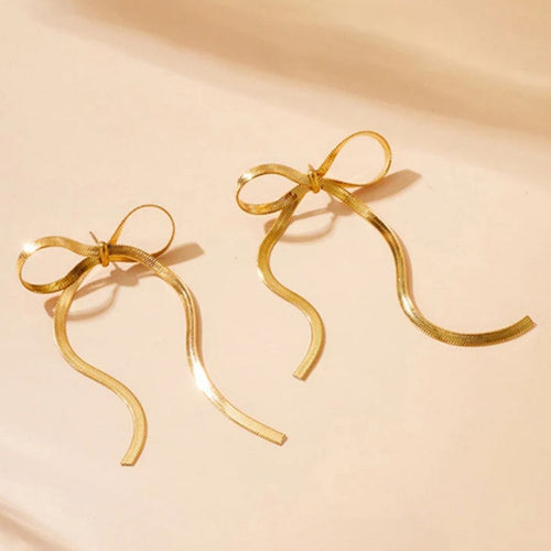 Bow Drop Earrings