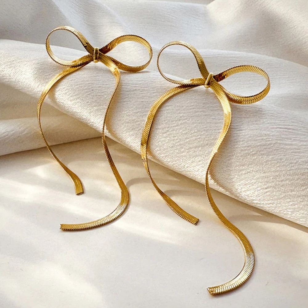 Bow Drop Earrings
